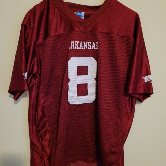 Razorback Arkansas Red Jersey with Number 8 - Picture 3 of 4